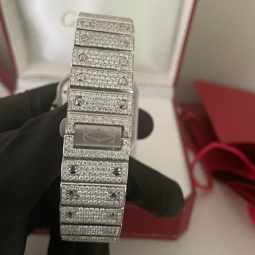 Moissanite Cartier Skeleton 41mm - Picture 3 of 6